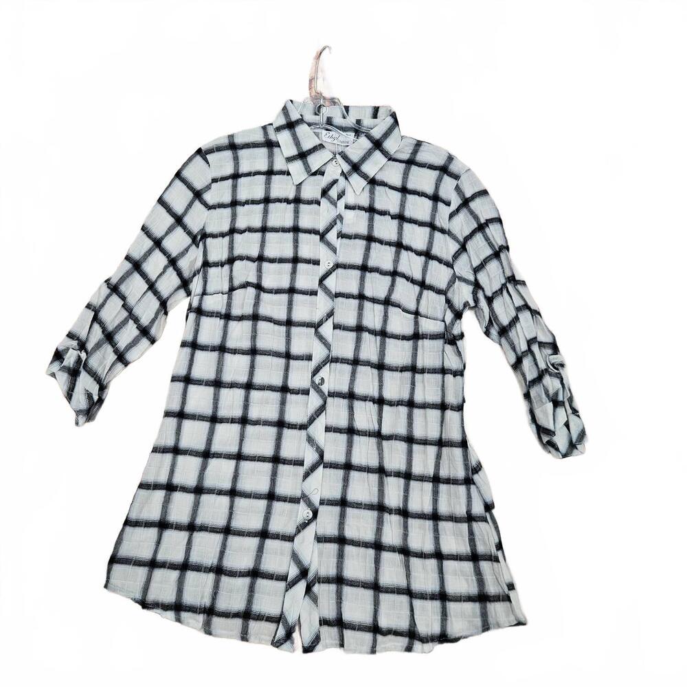 NEW ETHYL women's long sleeve shirt in black